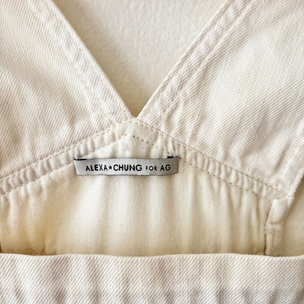 Alexa Chung For AG Gillian Overall Denim Mini Dress - Picture 6 of 6